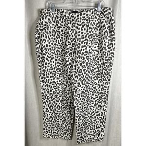 J. Crew Women's Size 16 Chino Lightweight Cropped Pants - Cheetah Print/Stretchy